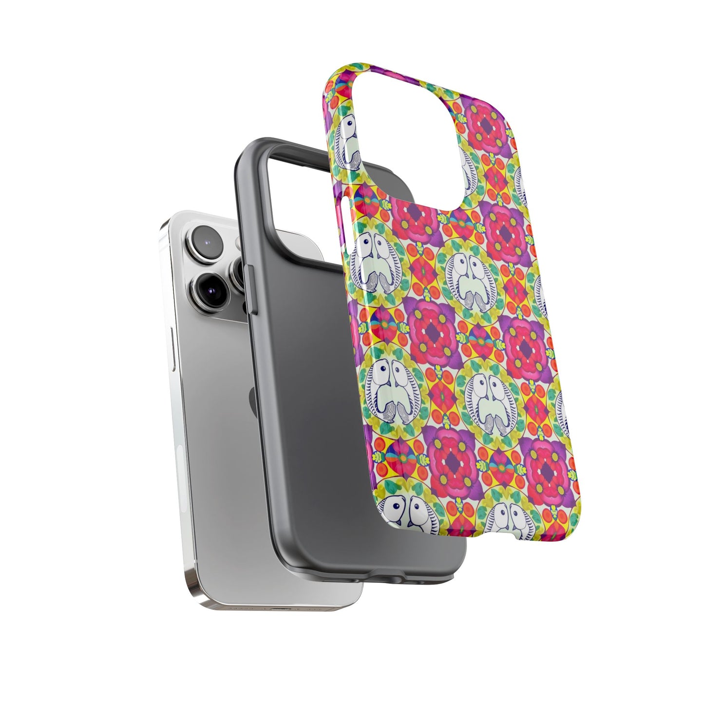 Tough Cases, Pisces, Zodiac v2, Flower Pattern