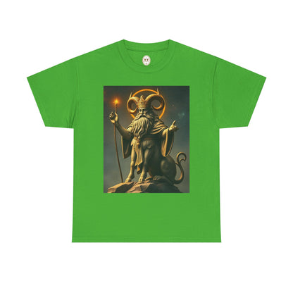 Unisex Heavy Cotton T-Shirt, Taurus God, Zodiac Design