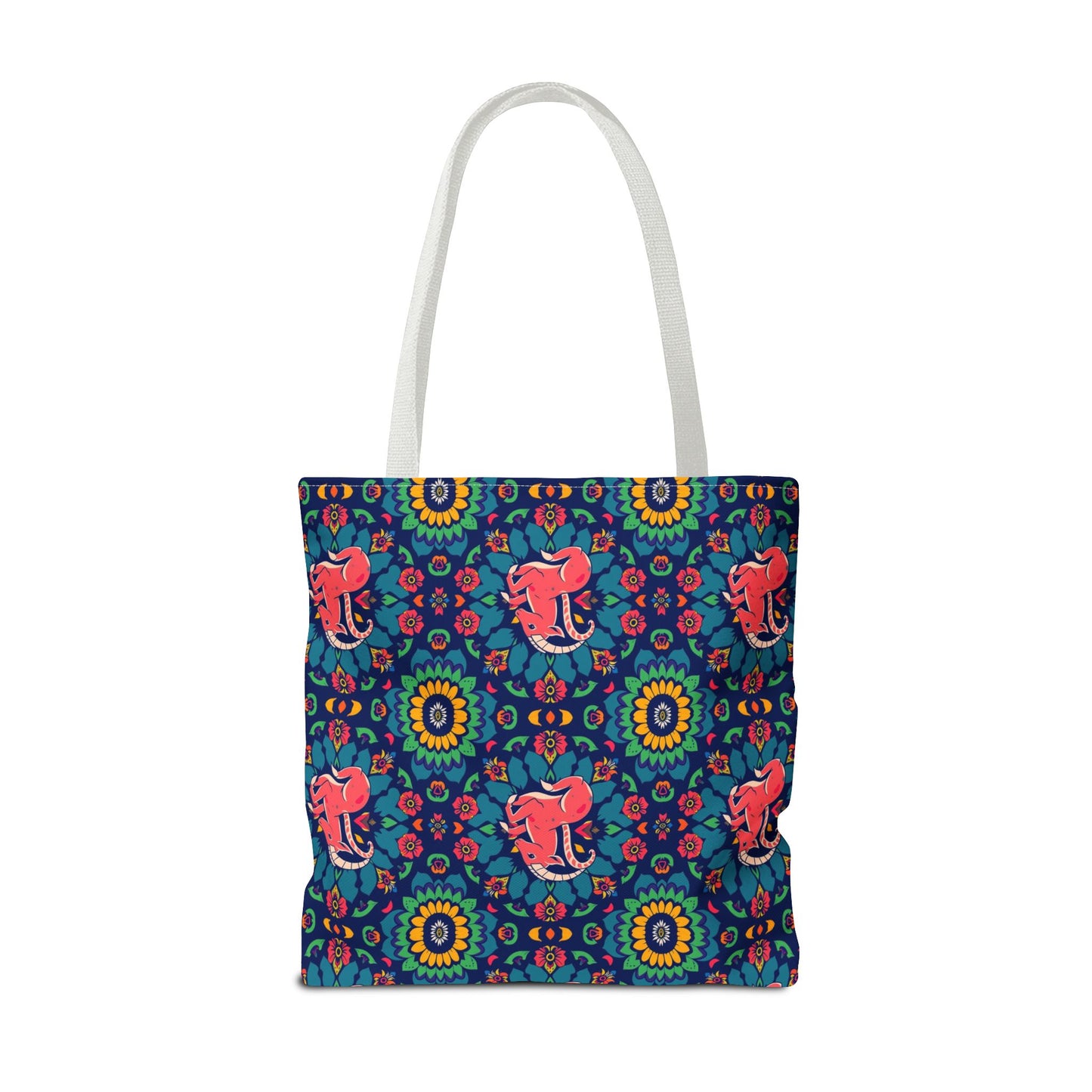 Tote Bag (AOP), Capricorn, Zodiac v1, Flower Pattern