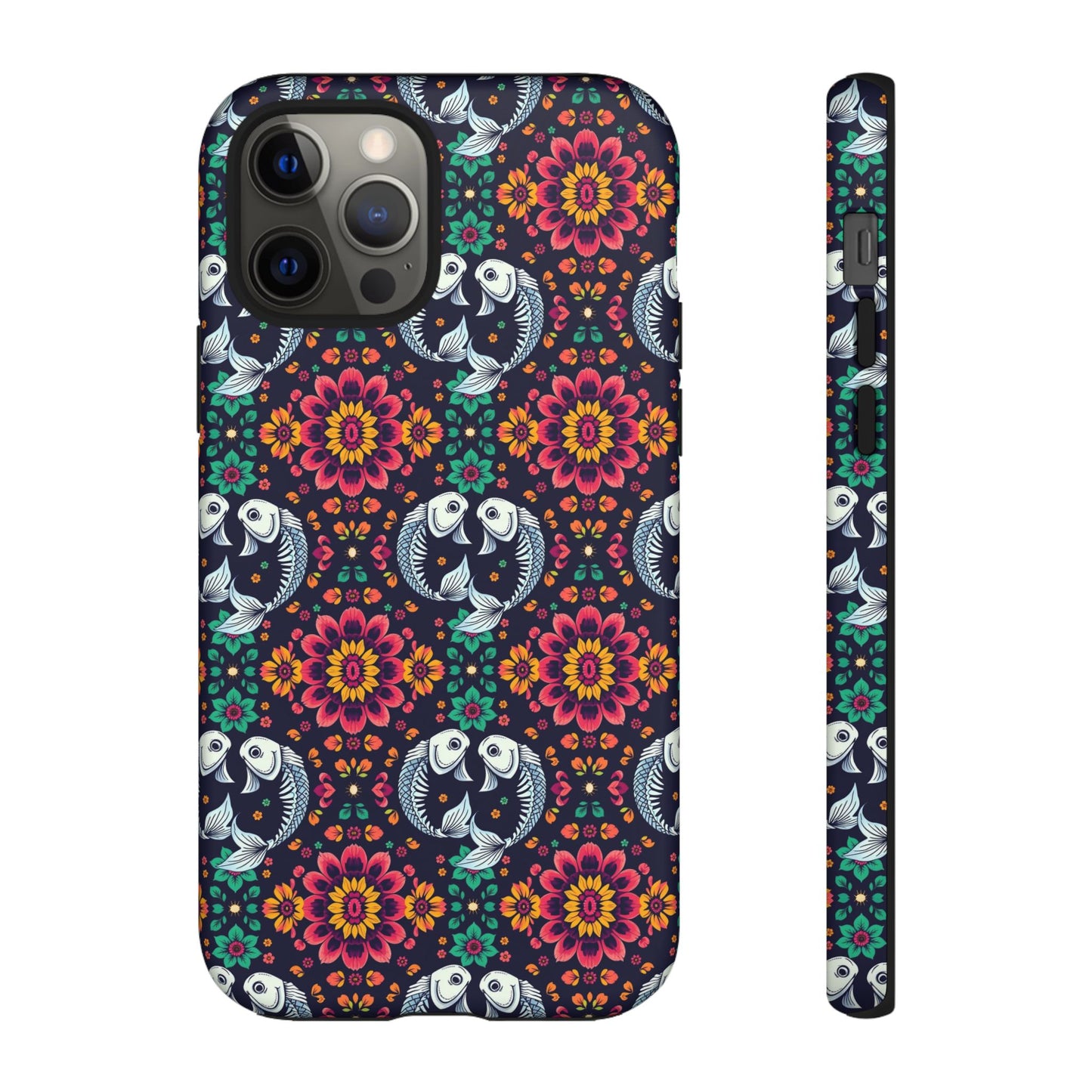 Tough Cases, Pisces, Zodiac v4, Flower Pattern