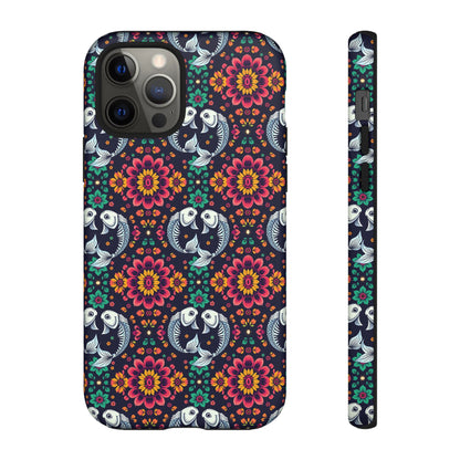 Tough Cases, Pisces, Zodiac v4, Flower Pattern