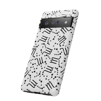 Tough Cases with the Scorpio Zodiac sign for iPhone, Samsung Galaxy, and Google Pixel devices