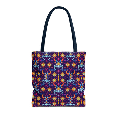 Tote Bag (AOP), Taurus, Zodiac, Jewel Pattern