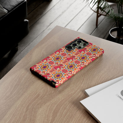 Tough Cases, Leo, Zodiac v1, Flower Pattern