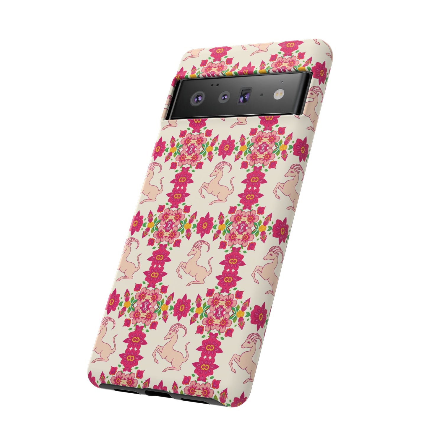 Tough Cases, Capricorn, Zodiac v3, Flower Pattern