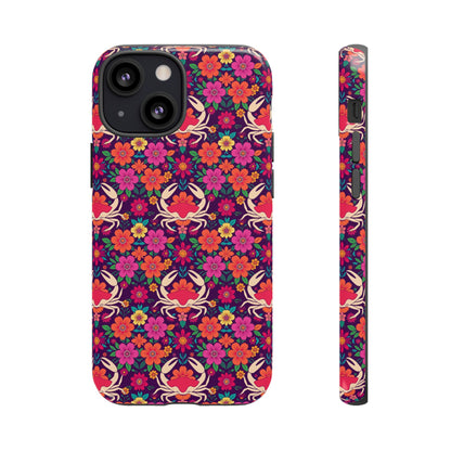 Tough Cases, Cancer, Zodiac v1, Flower Pattern