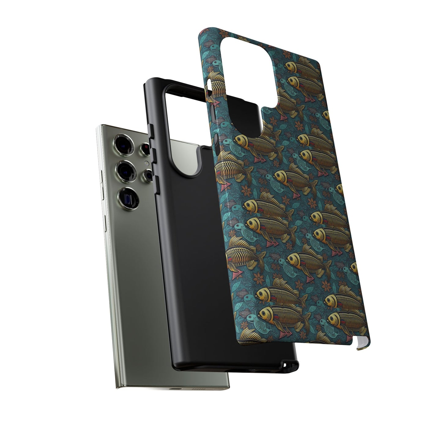 Tough Cases, Pisces, Zodiac v1, Metal Pattern