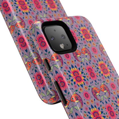Tough Cases, Pisces, Zodiac v3, Flower Pattern