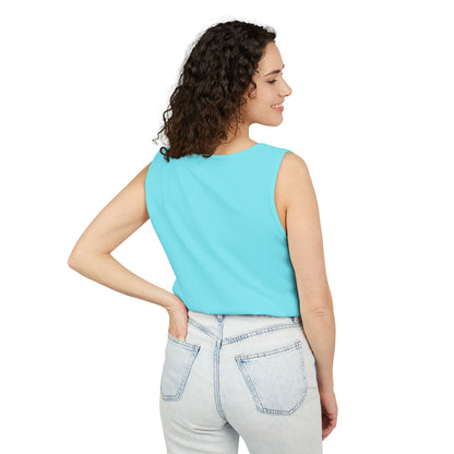 Unisex Garment-Dyed, Tank Top, Sagittarius Design, Planet Symbol v1, 100% US cotton