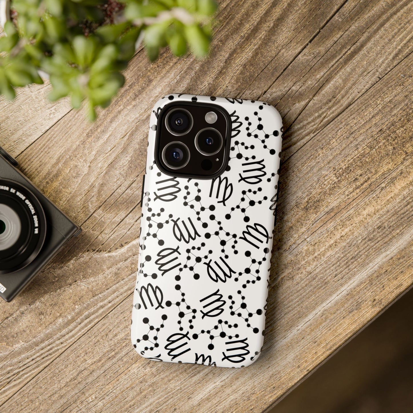 Tough Cases with the Virgo Zodiac sign for iPhone, Samsung Galaxy, and Google Pixel devices