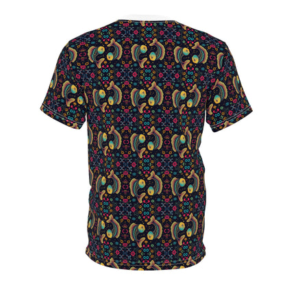 Unisex Cut & Sew T-Shirt, AOP, Pisces, Zodiac v1, Pattern