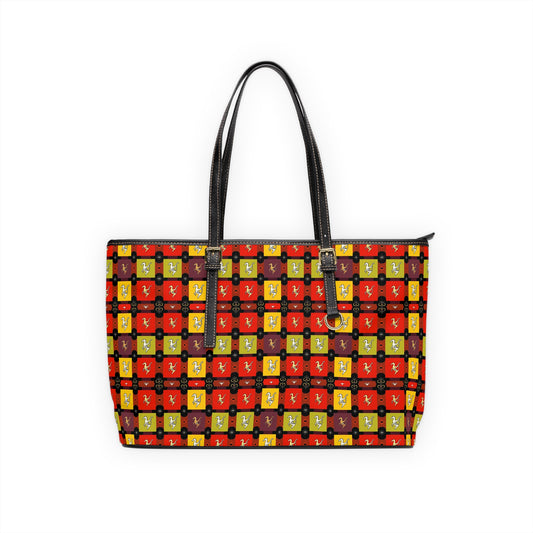 Leather Shoulder Bag, Sagittarius, Zodiac, Shapes Pattern