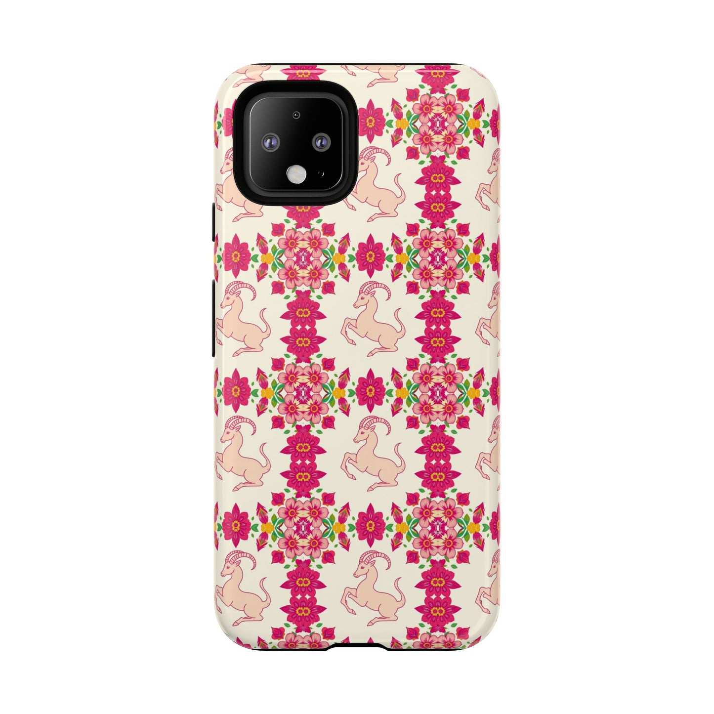 Tough Cases, Capricorn, Zodiac v3, Flower Pattern