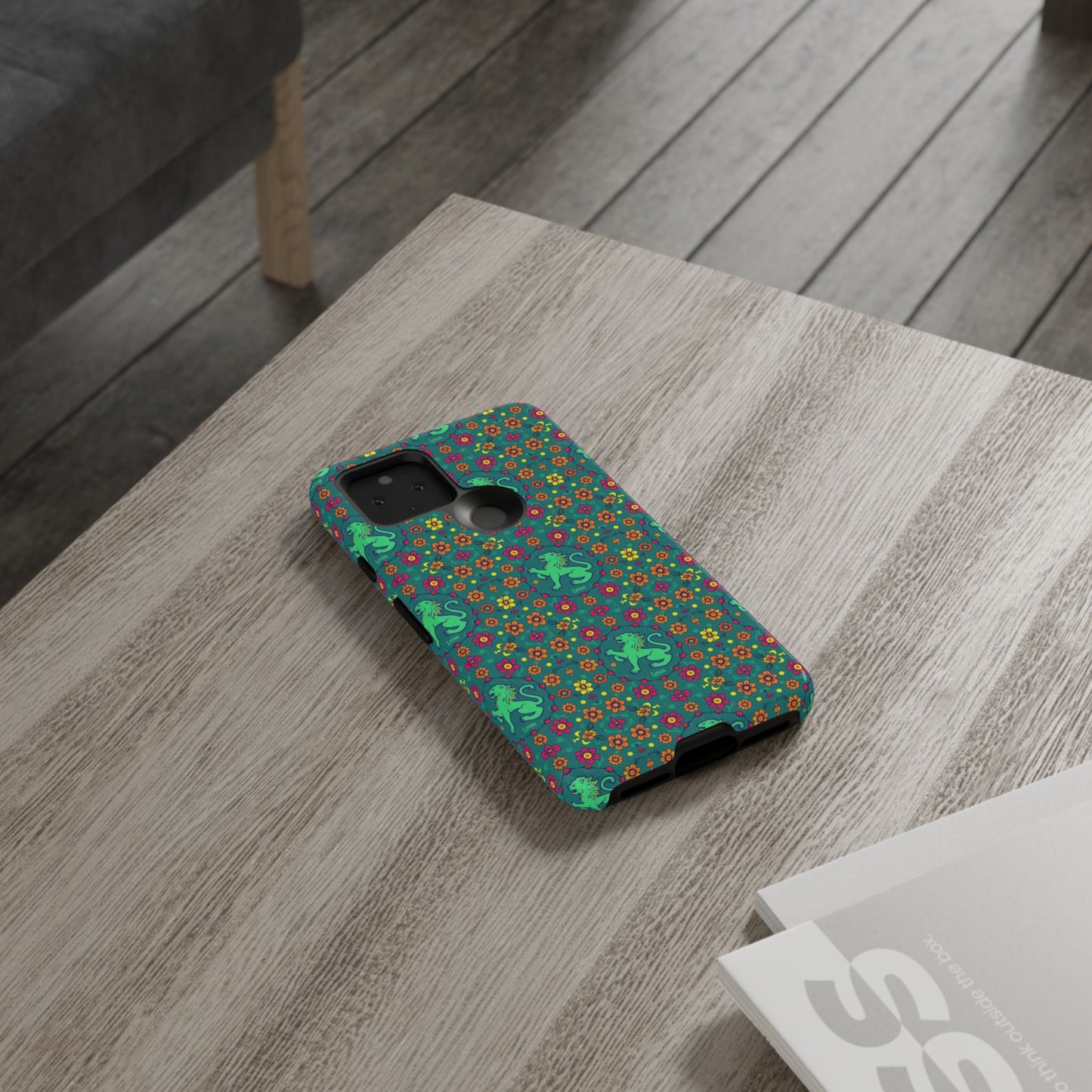 Tough Cases, Leo, Zodiac v3, Flower Pattern