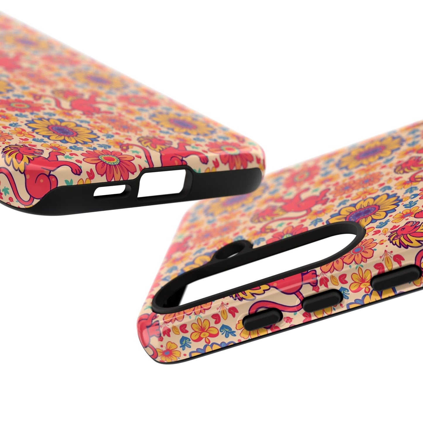 Tough Cases, Leo, Zodiac v1, Flower Pattern