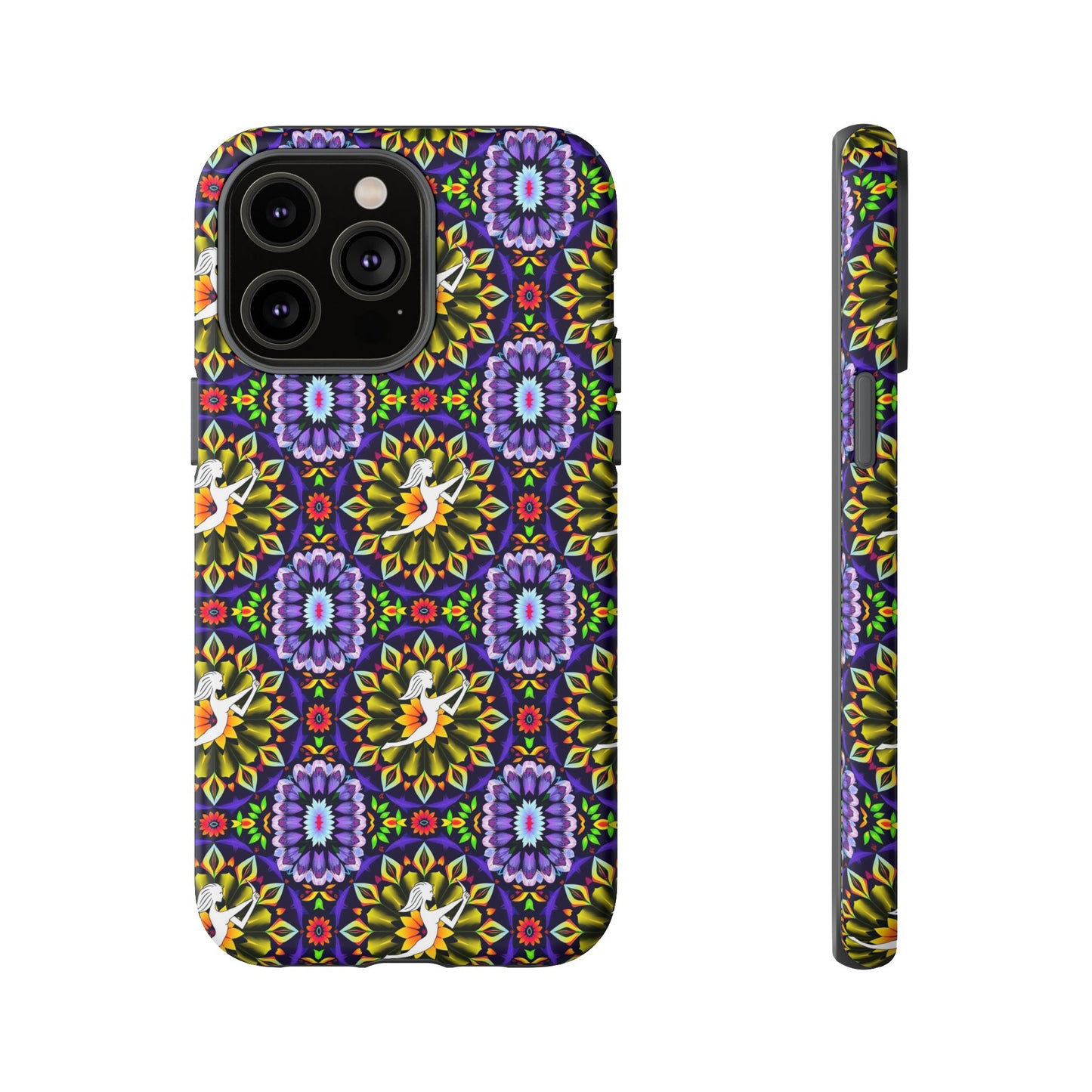 Tough Cases, Sagittarius, Zodiac v1, Flower Pattern