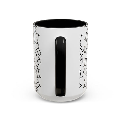 Accent Coffee Mug with the Gemini sign (11, 15oz)