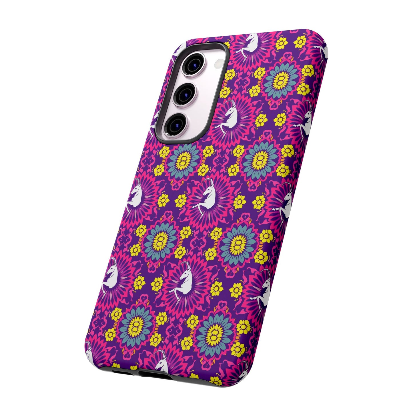 Tough Cases, Capricorn, Zodiac, Flower Pattern
