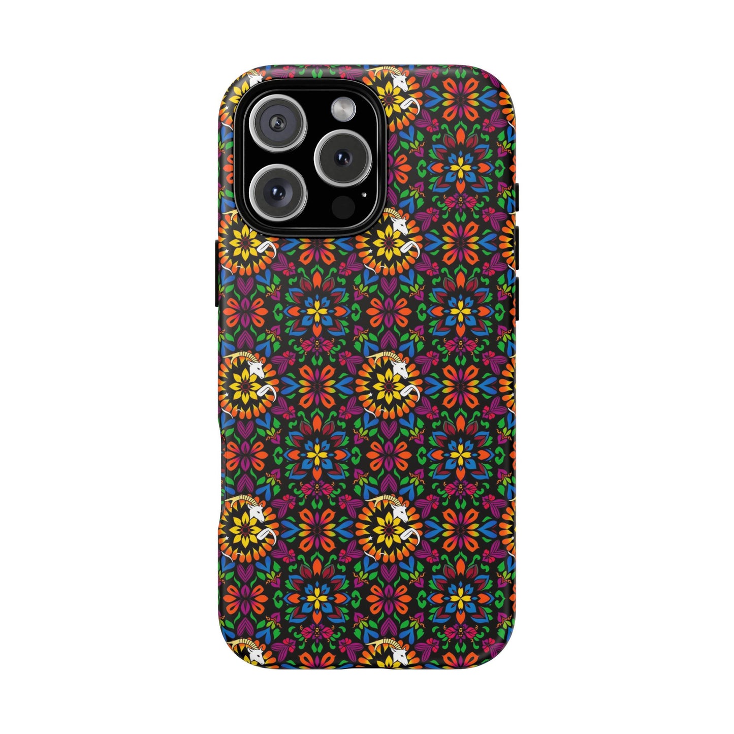 Tough Cases, Capricorn, Zodiac v2, Flower Pattern