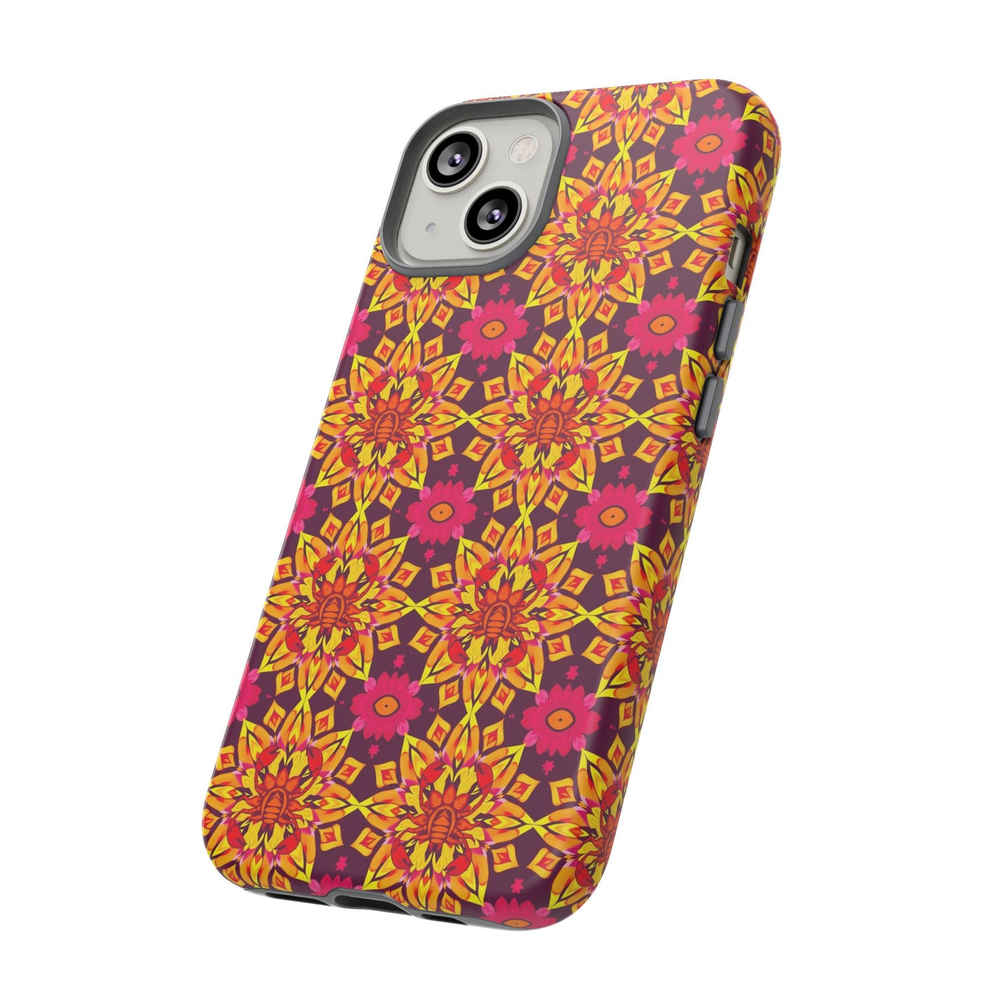 Tough Cases, Scorpio, Zodiac v1, Flower Pattern