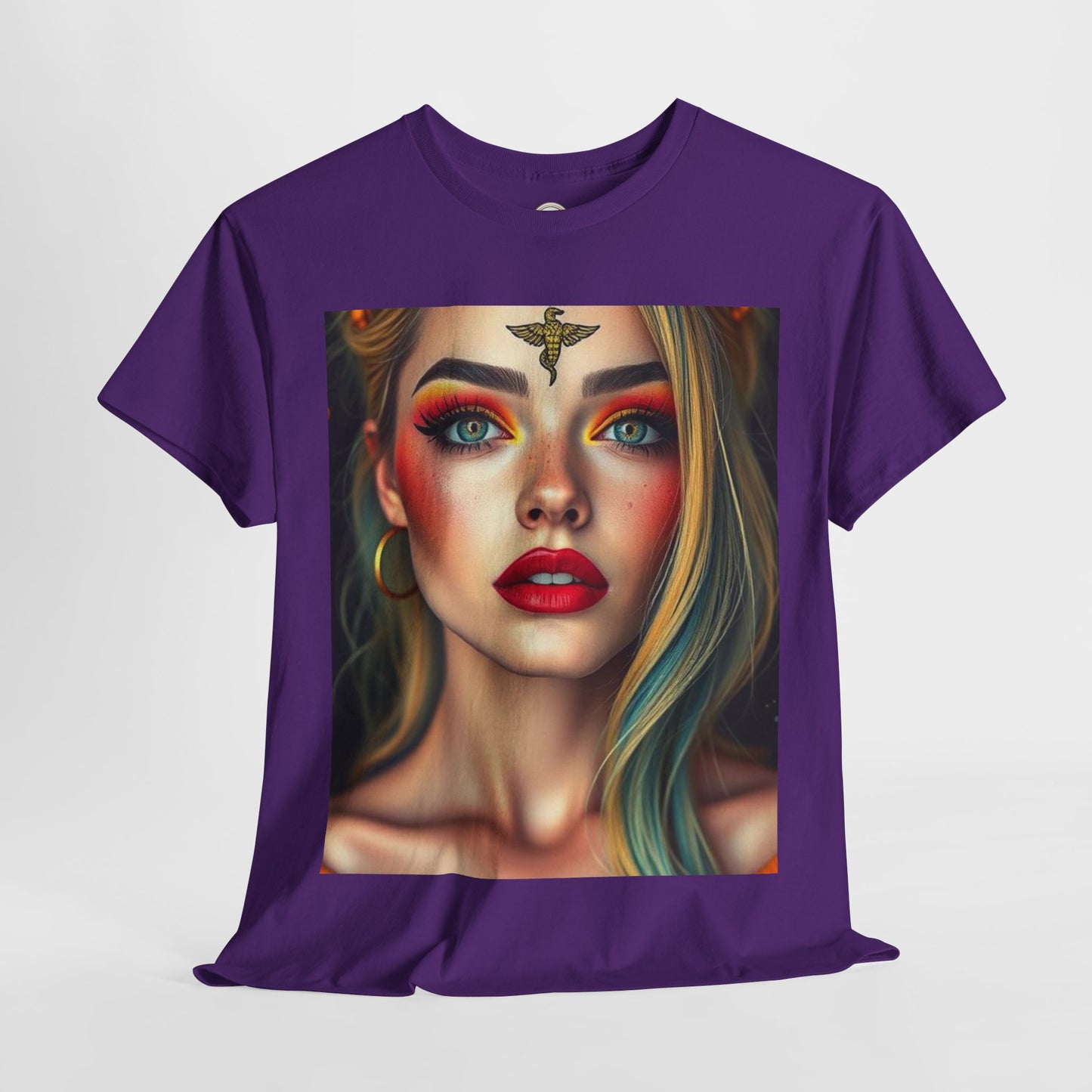 Unisex Heavy Cotton T-Shirt, Virgo, Zodiac, Sexy Art