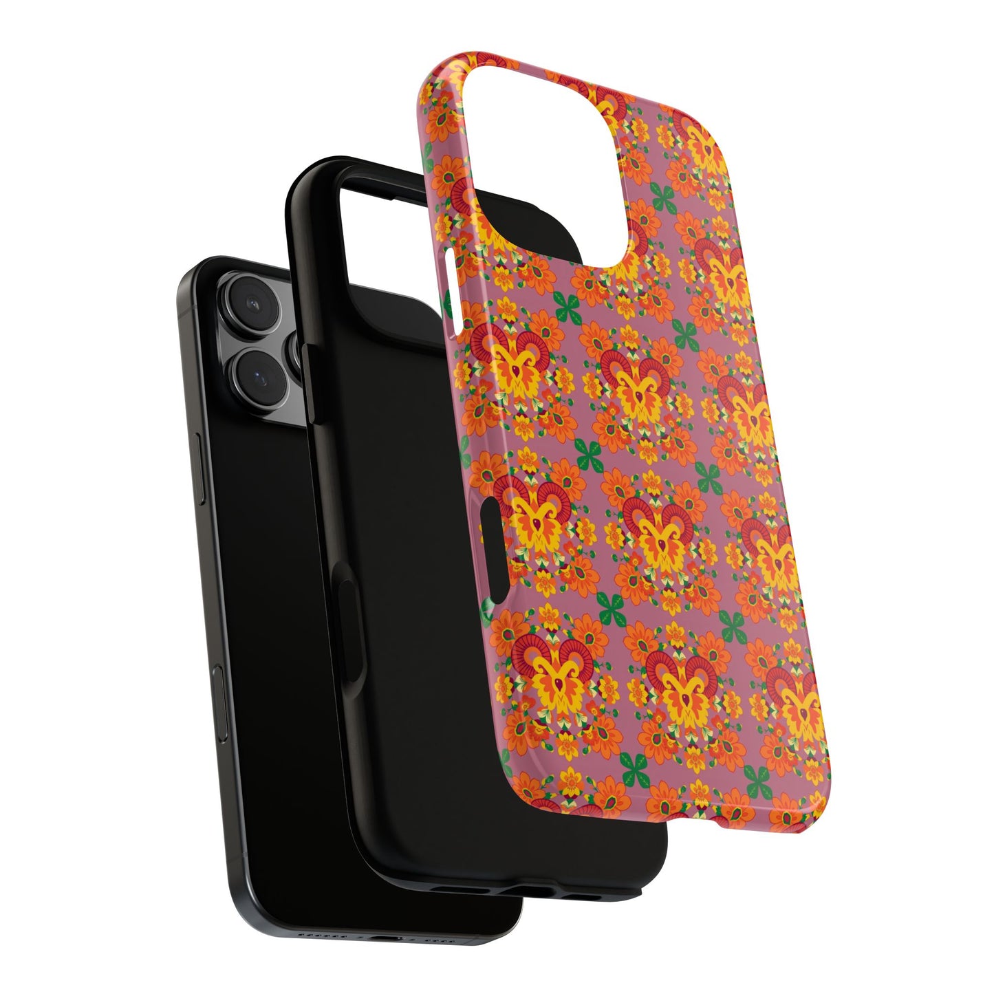 Tough Cases, Aries, Zodiac v1, Flower Pattern