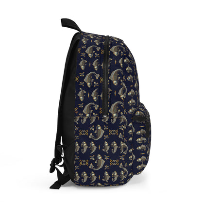 Backpack, Pisces, Zodiac v2, Metal Pattern
