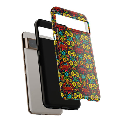 Tough Cases, Cancer, Zodiac v2, Flower Pattern