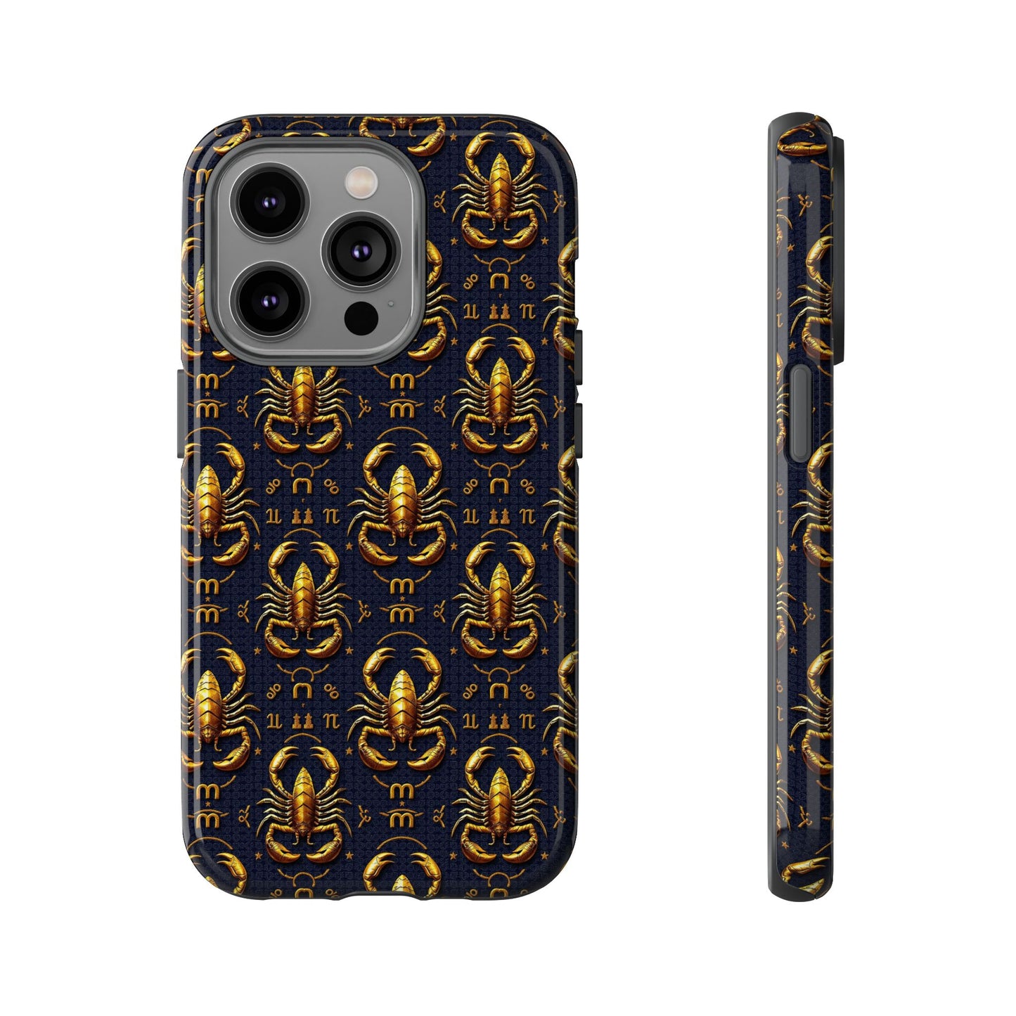 Tough Cases, Scorpio, Zodiac, Metal Pattern