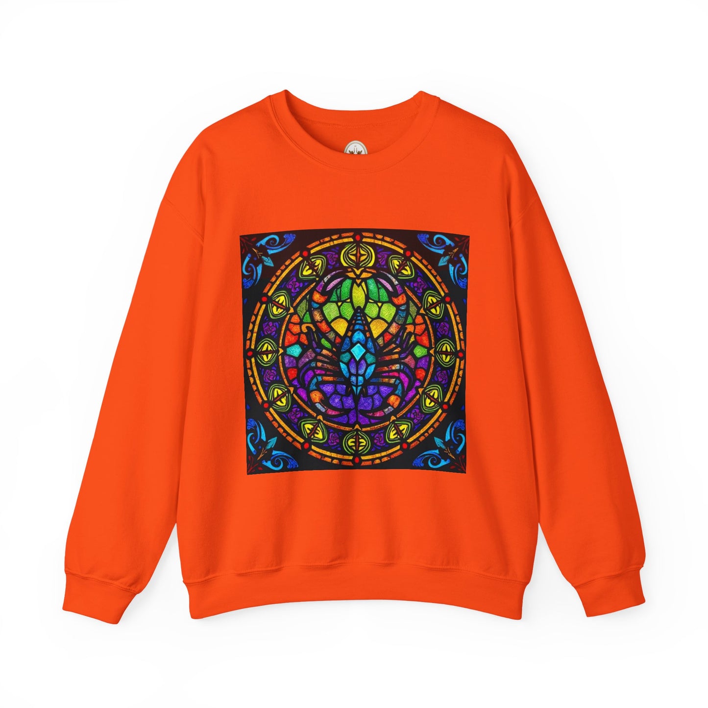 Unisex Heavy Blend™ Crewneck Sweatshirt, Glass 1, Scorpio Zodiac Design