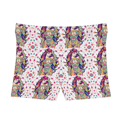 Women's Shorts, (AOP), Leo, Zodiac, Sexy Pattern