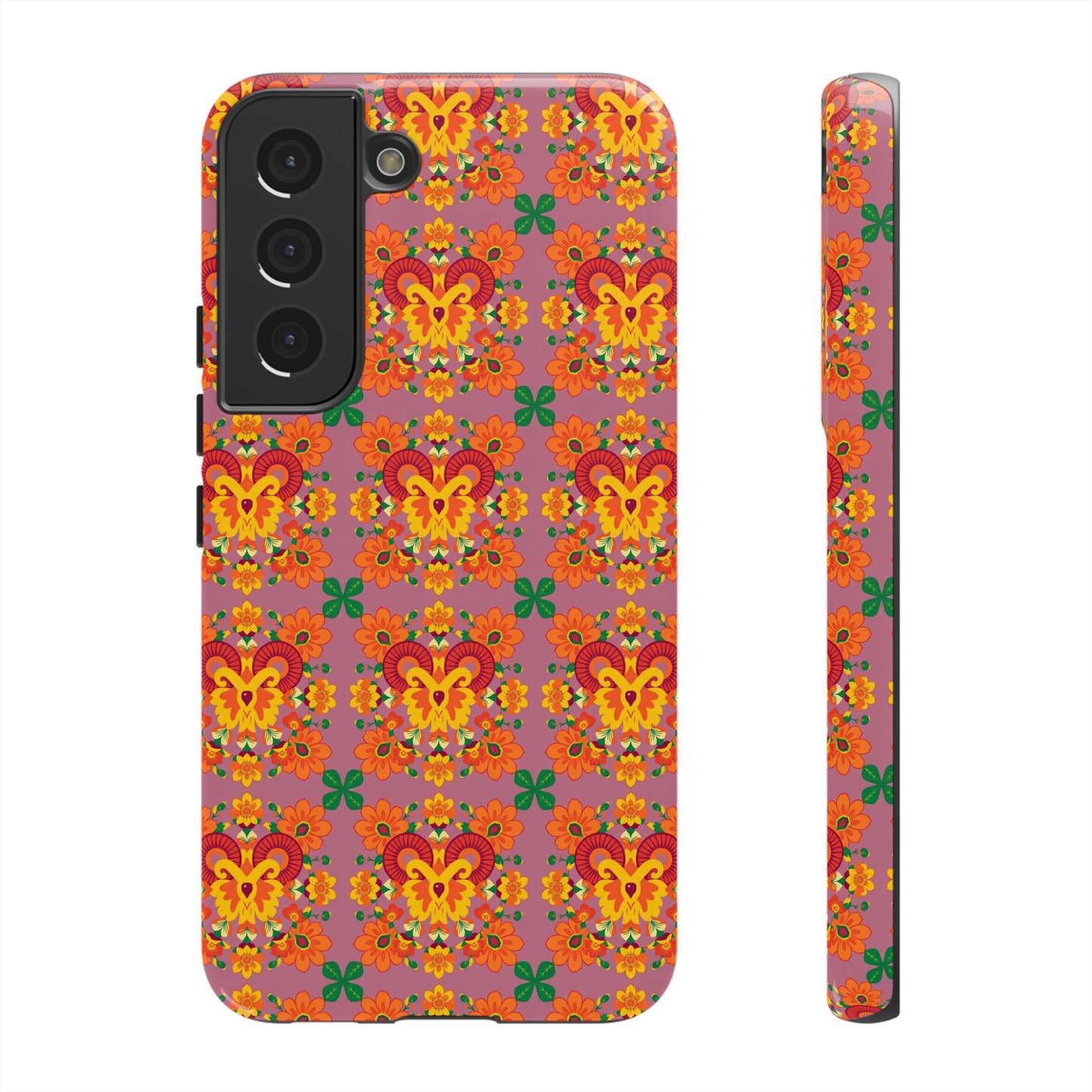 Tough Cases, Aries, Zodiac v1, Flower Pattern