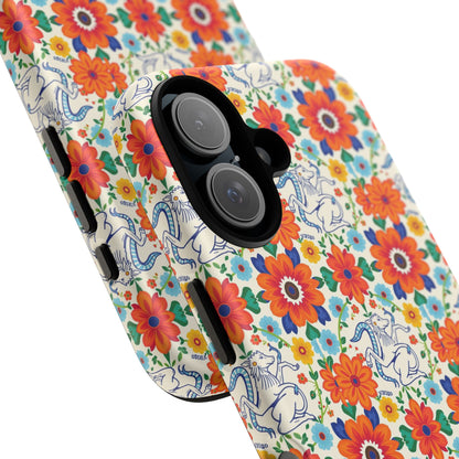 Tough Cases, Virgo, Zodiac v4, Flower Pattern