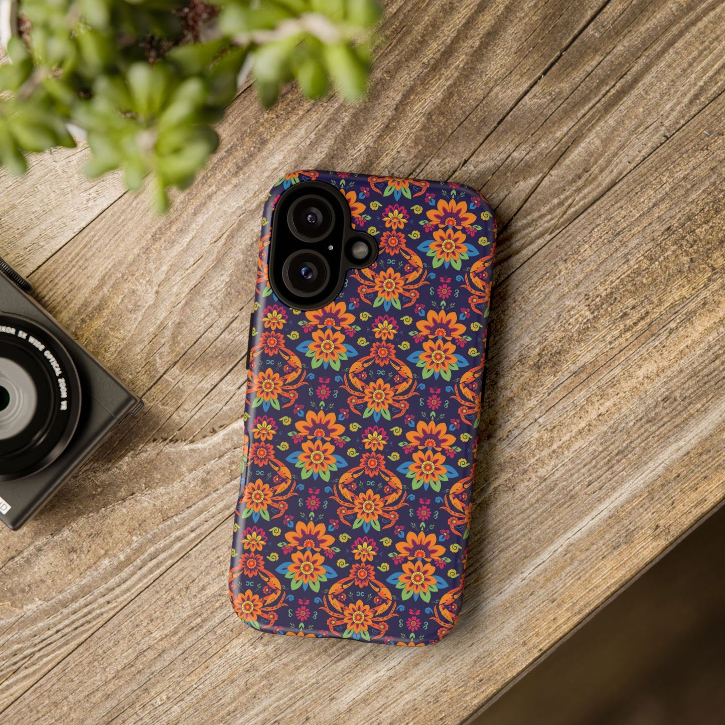 Tough Cases, Cancer, Zodiac, Flower Pattern
