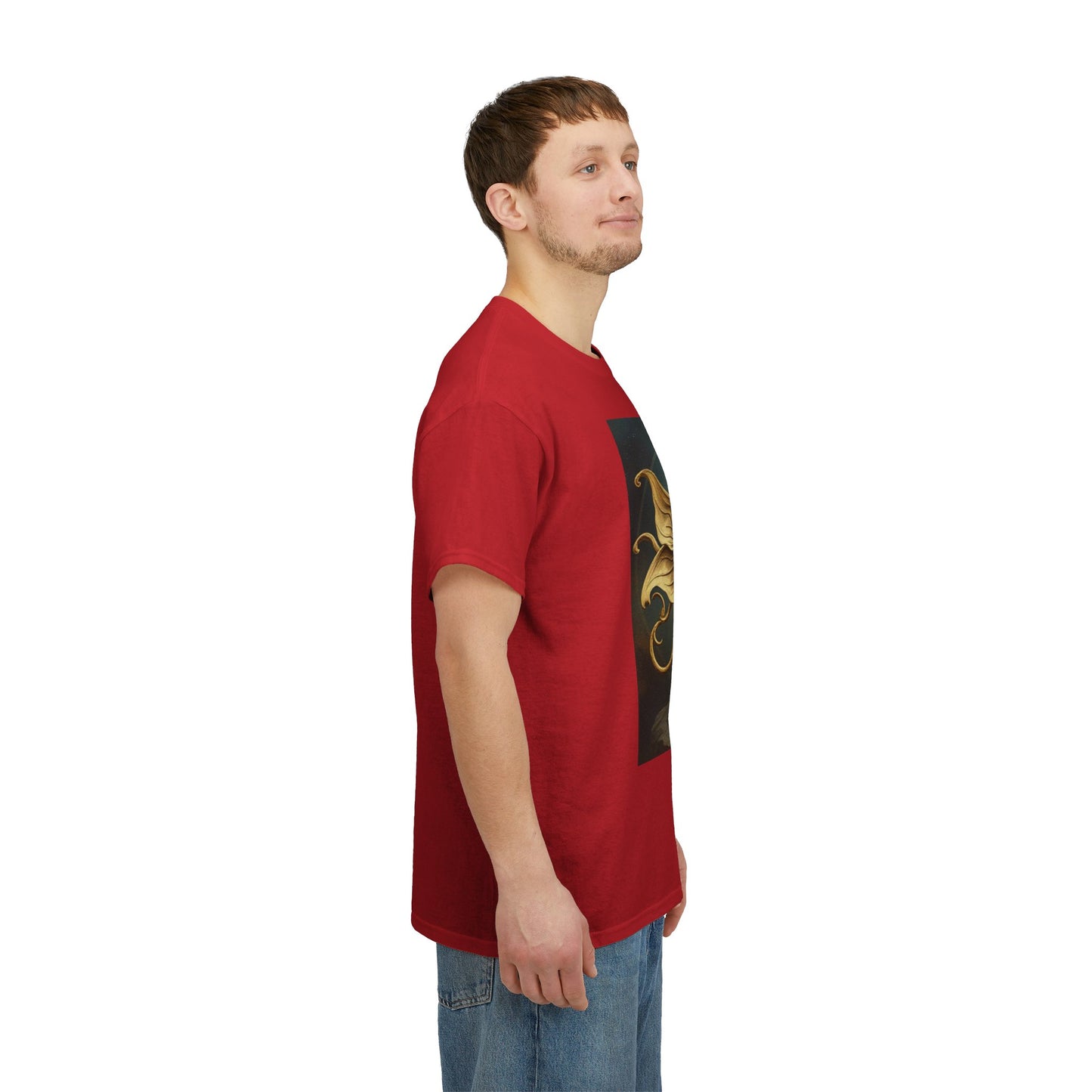 Unisex Heavy Cotton T-Shirt, Sagittarius King, Bow & Arrow v1, Zodiac Design