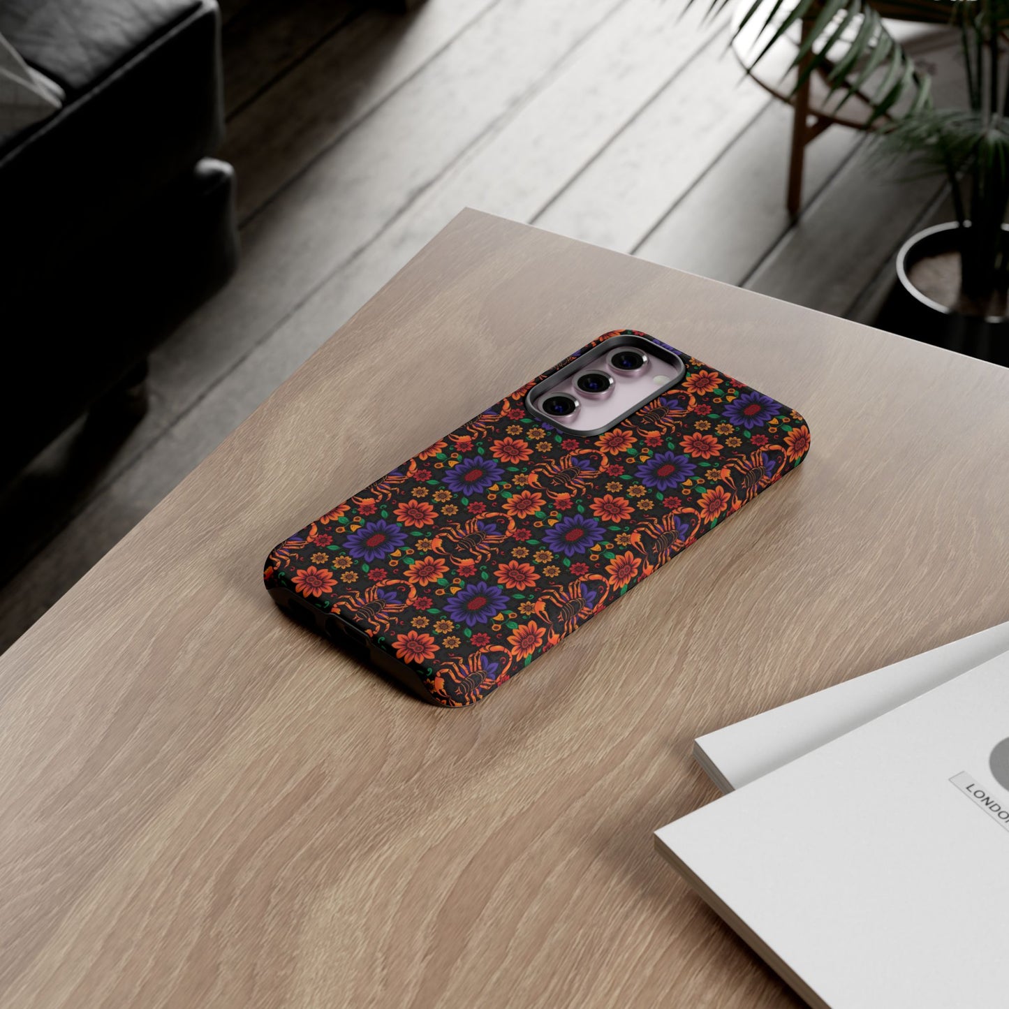 Tough Cases, Scorpio, Zodiac, Flower Pattern
