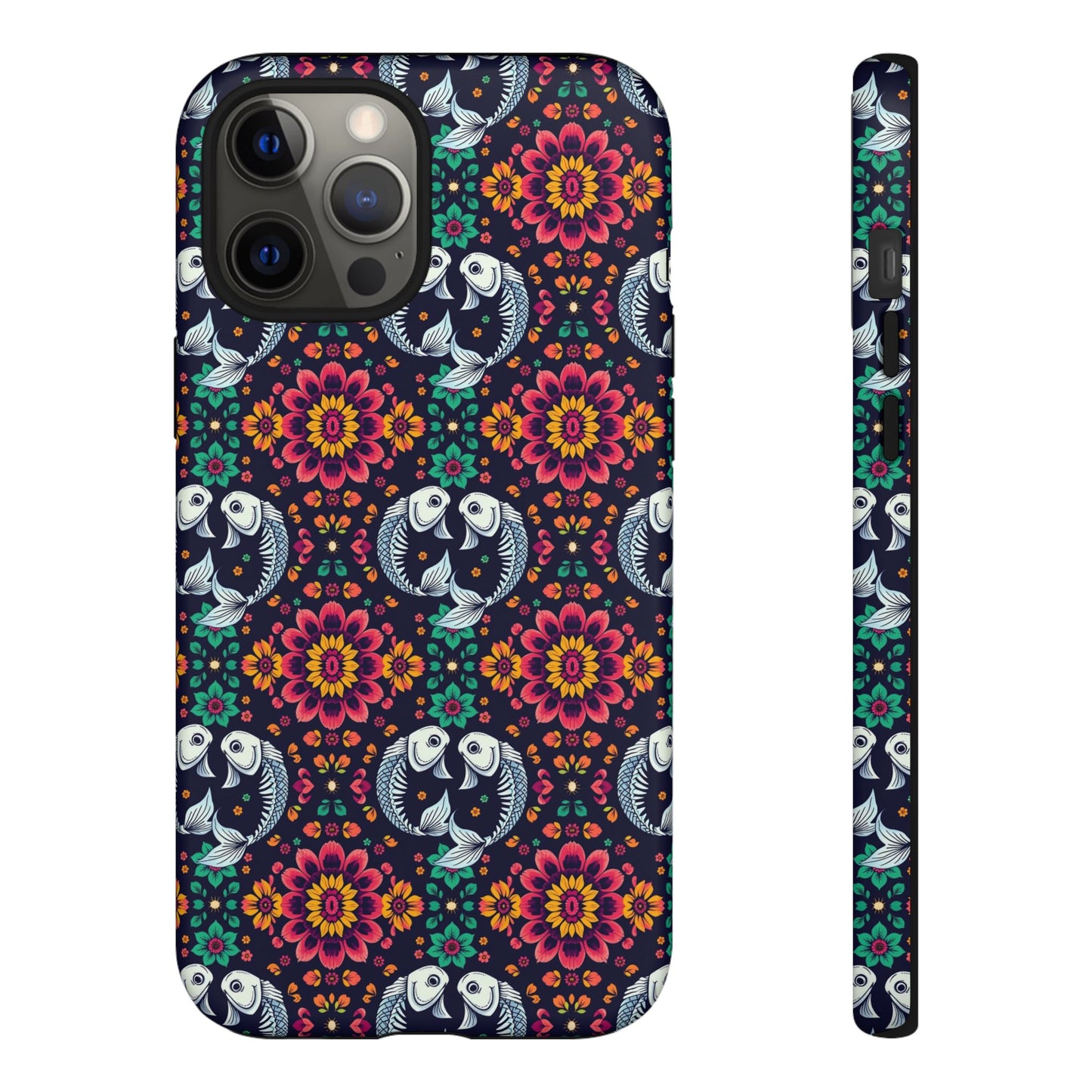 Tough Cases, Pisces, Zodiac v4, Flower Pattern