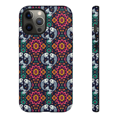Tough Cases, Pisces, Zodiac v4, Flower Pattern