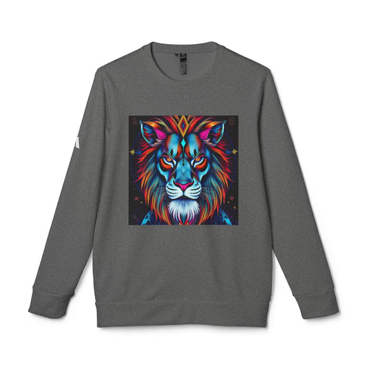 Adidas, Unisex Fleece Crewneck Sweatshirt, Leo, Pop Art v1, Zodiac