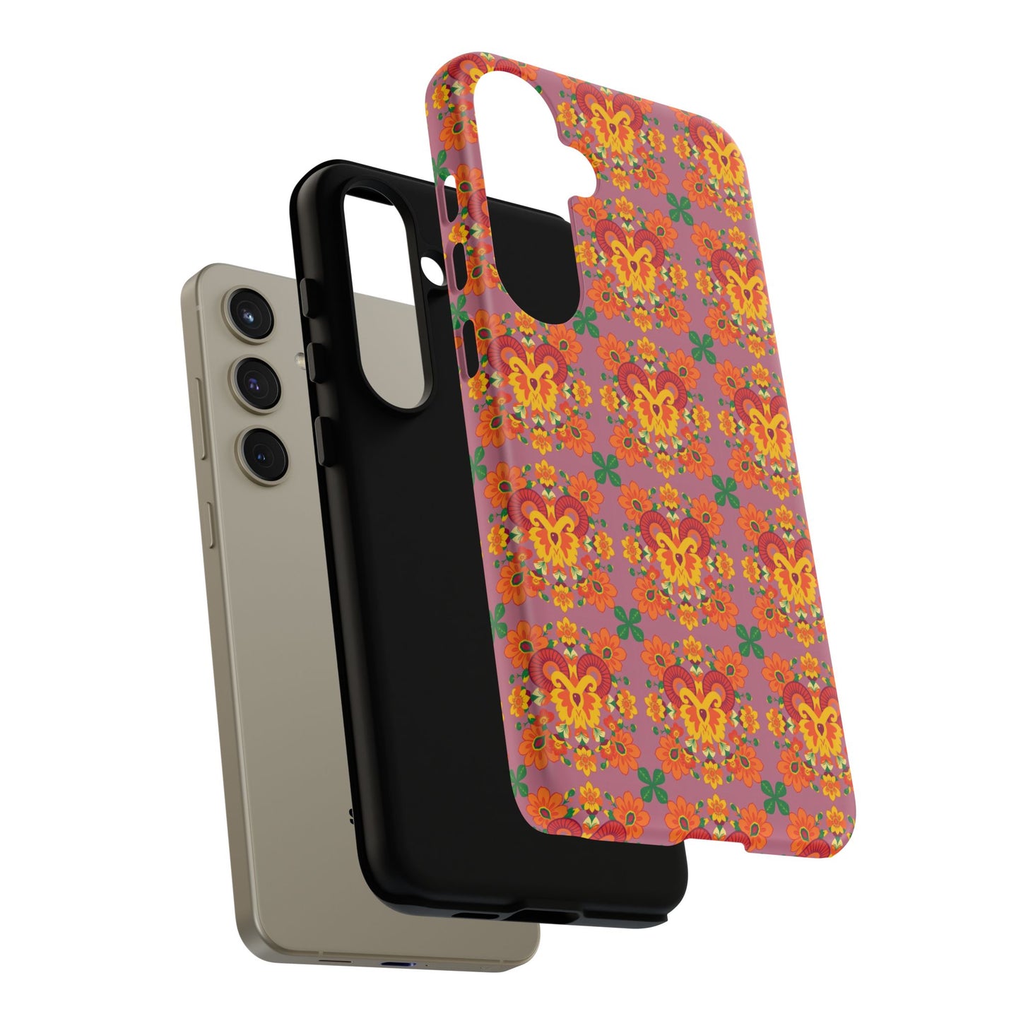 Tough Cases, Aries, Zodiac v1, Flower Pattern