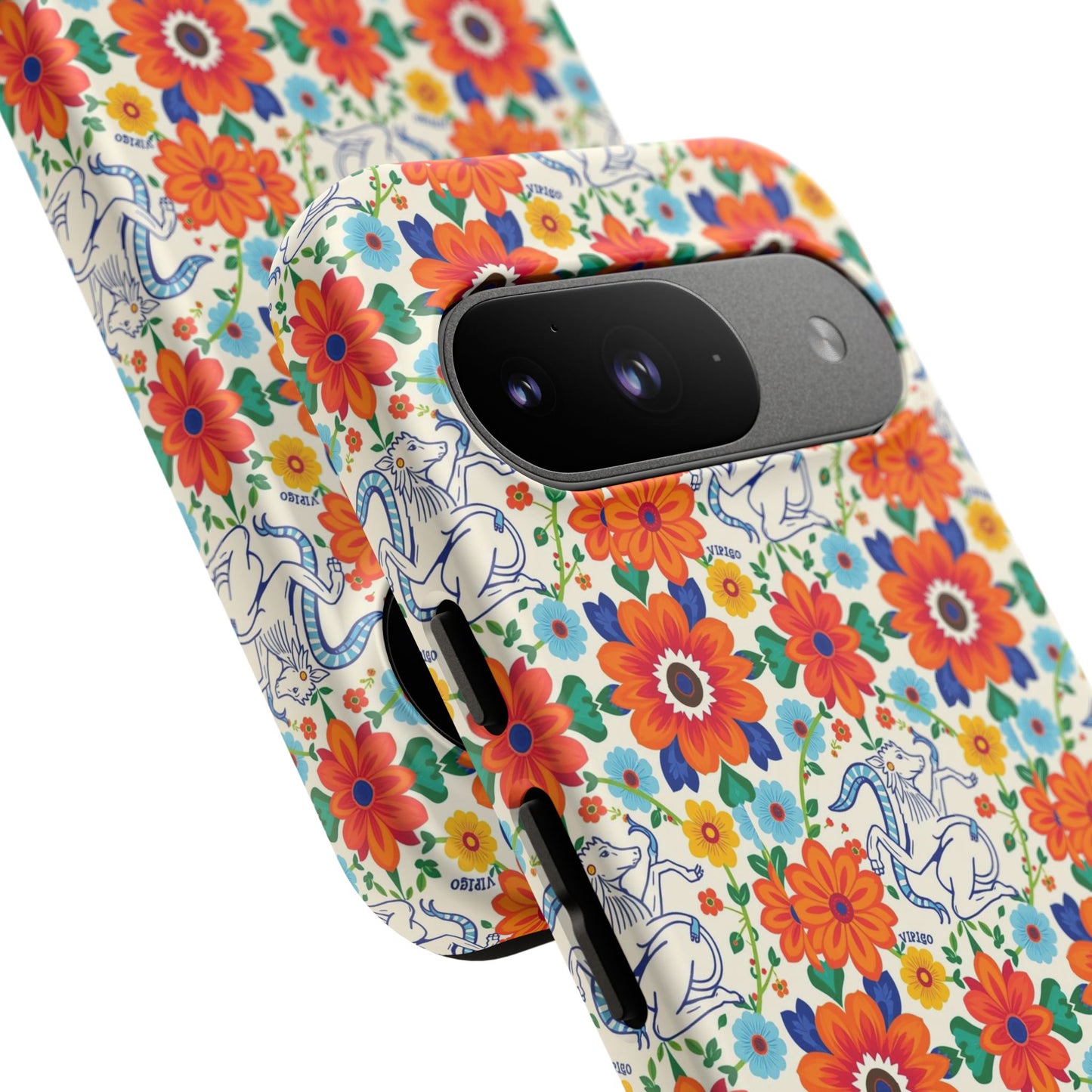Tough Cases, Virgo, Zodiac v4, Flower Pattern