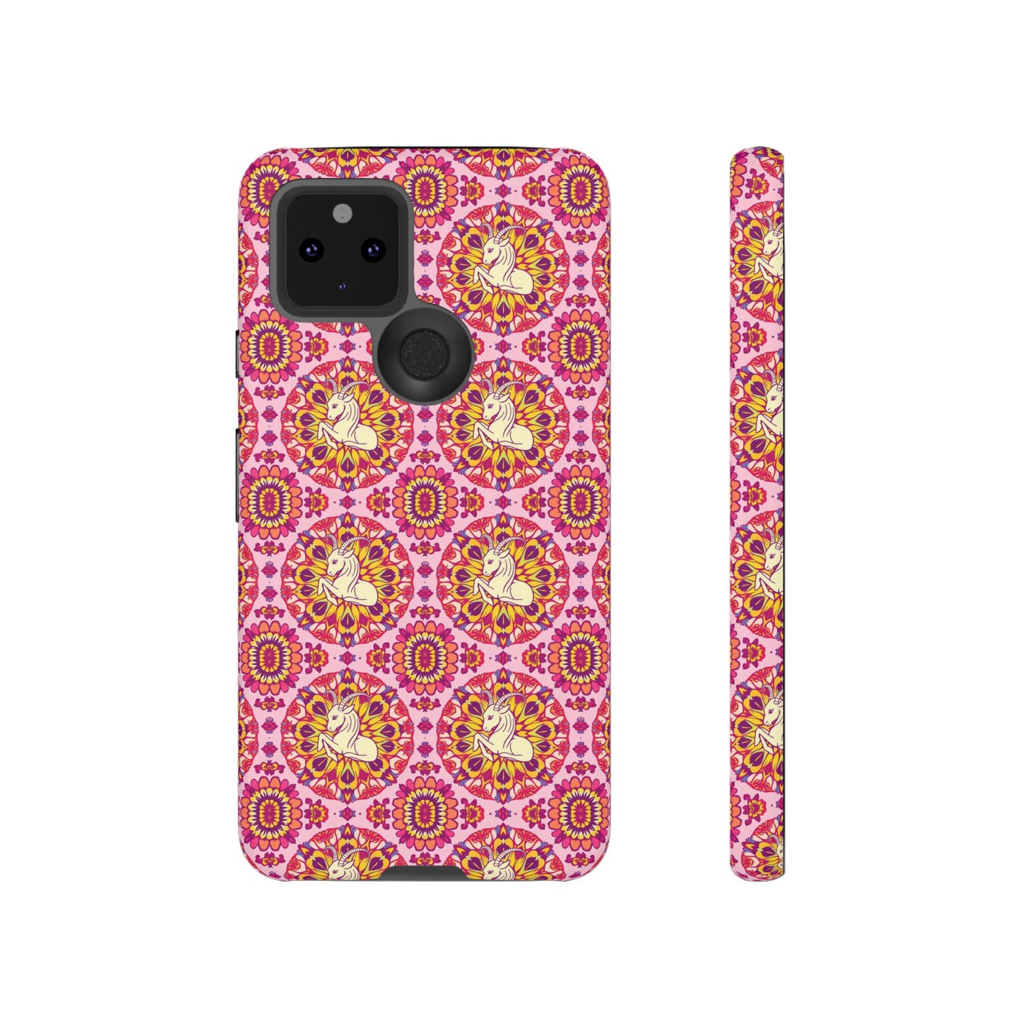 Tough Cases, Capricorn, Zodiac v4, Flower Pattern