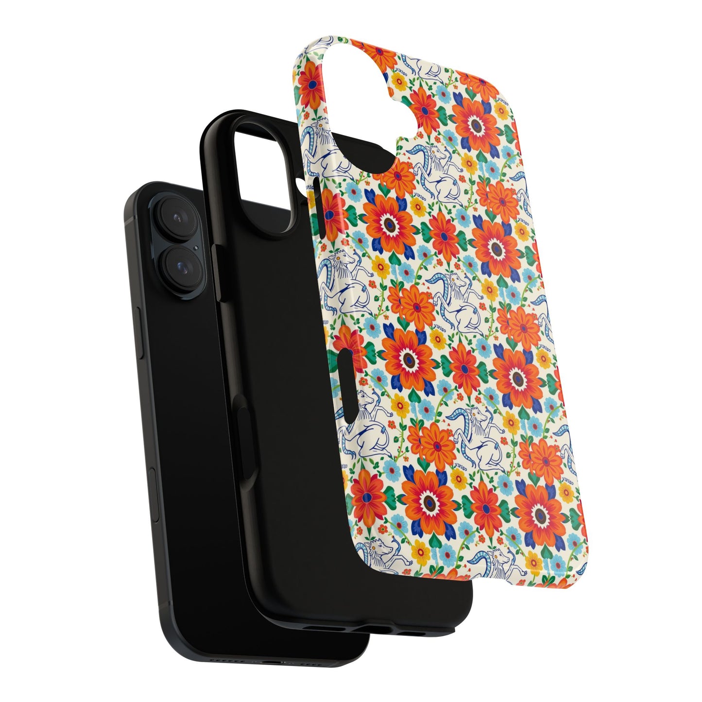 Tough Cases, Virgo, Zodiac v4, Flower Pattern