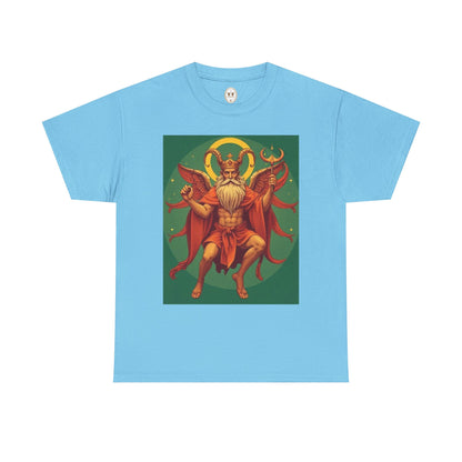 Unisex Heavy Cotton T-Shirt, Aries God, Zodiac Design