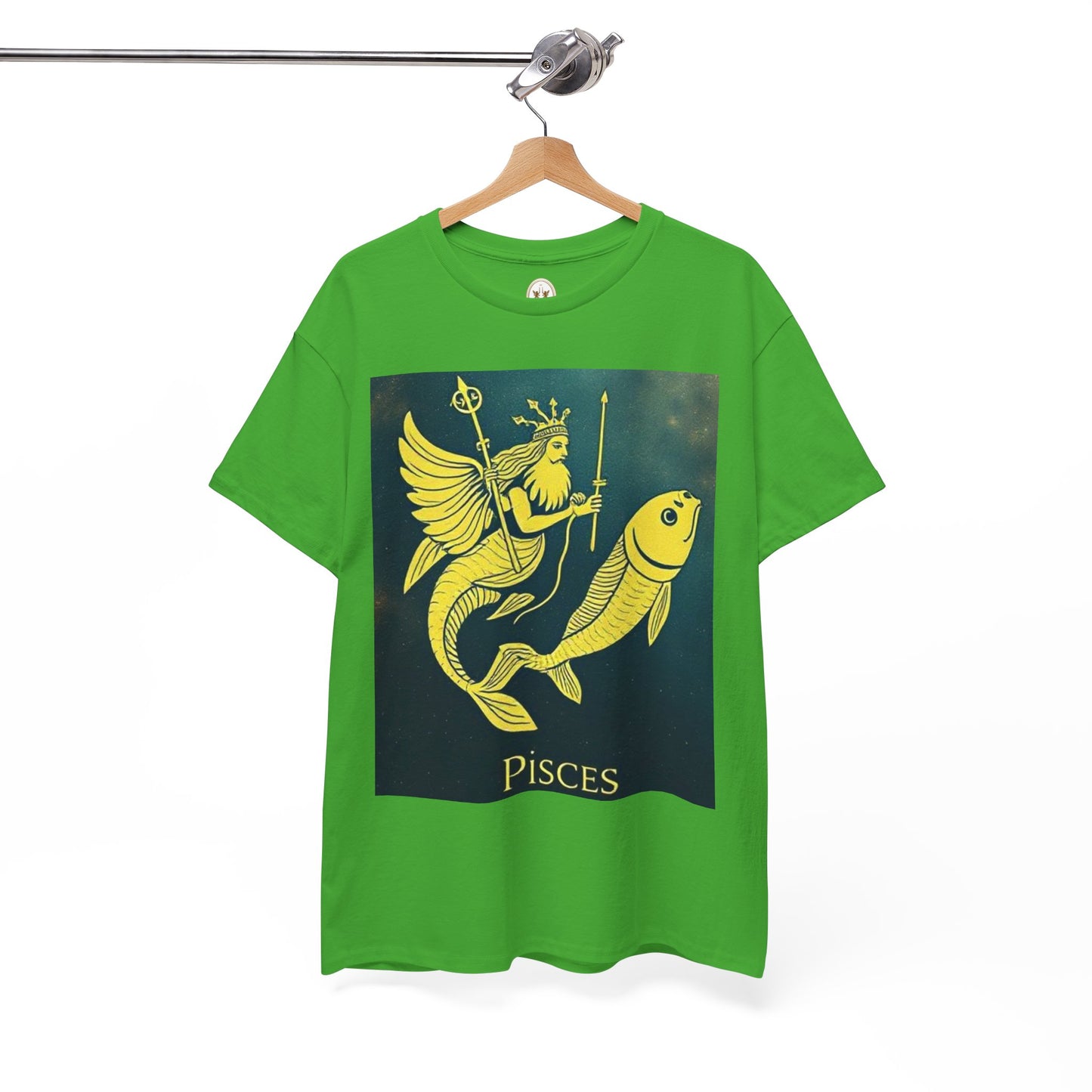Unisex Heavy Cotton T-Shirt, Pisces Queen, Zodiac Design