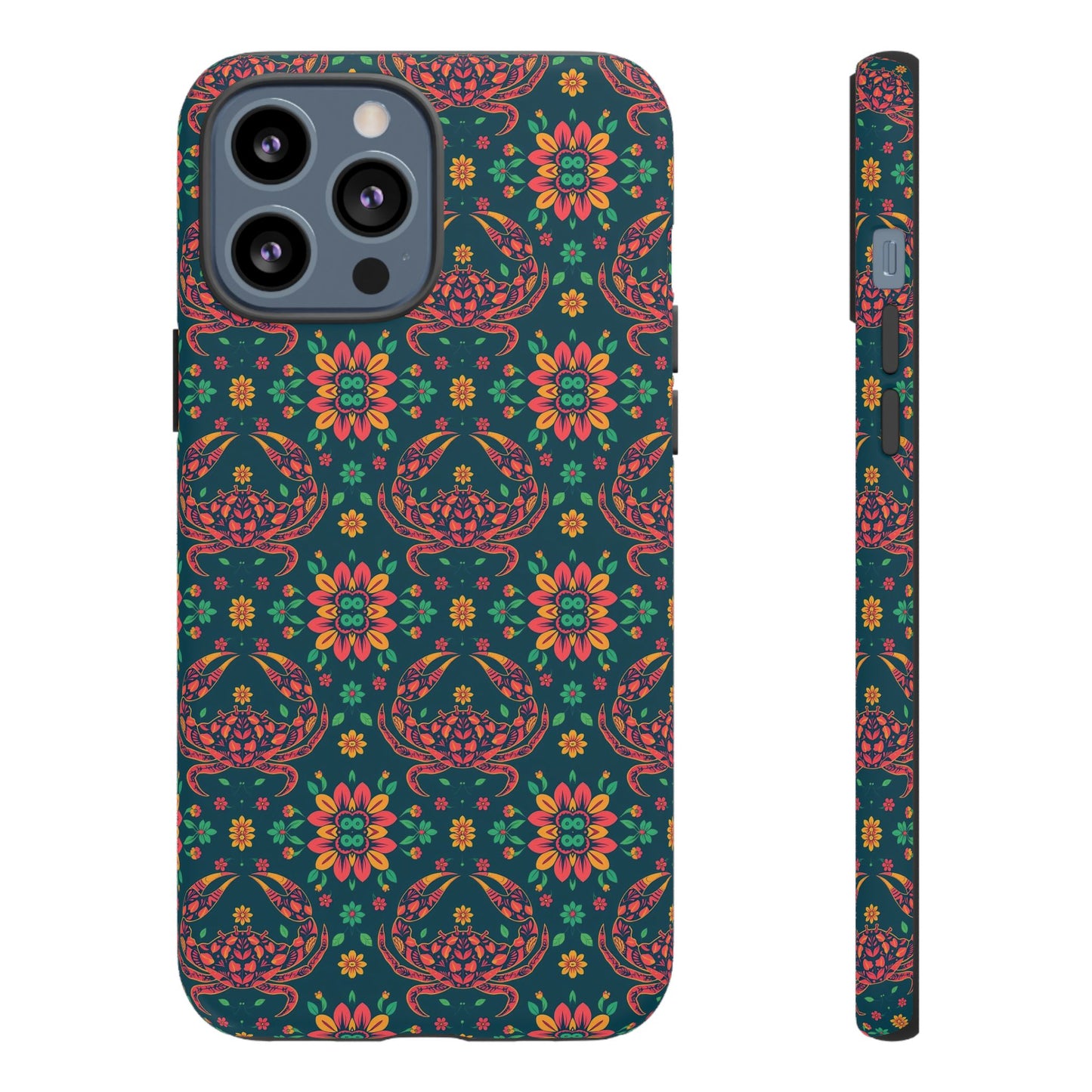 Tough Cases, Cancer, Zodiac v4, Flower Pattern