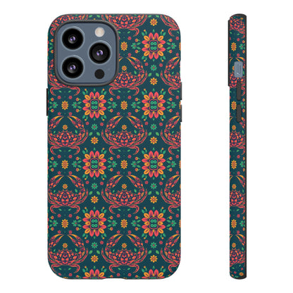 Tough Cases, Cancer, Zodiac v4, Flower Pattern