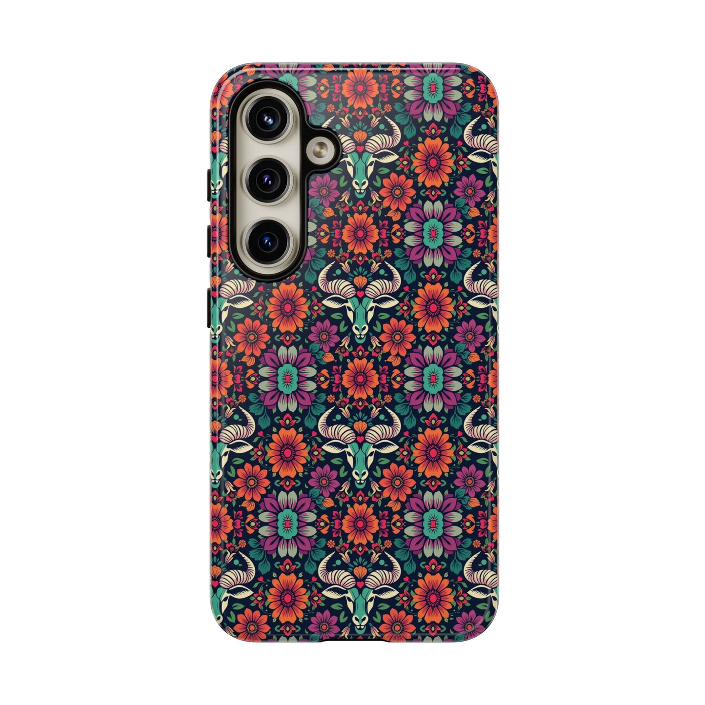 Tough Cases, Taurus, Zodiac v4, Flower Pattern