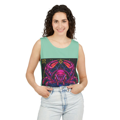 Unisex Garment-Dyed, Tank Top, Cancer, Pop Art, 100% US cotton