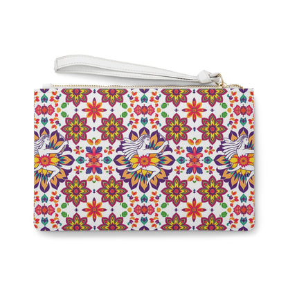 Clutch Bag, Sagittarius, Zodiac v2, Flower Pattern